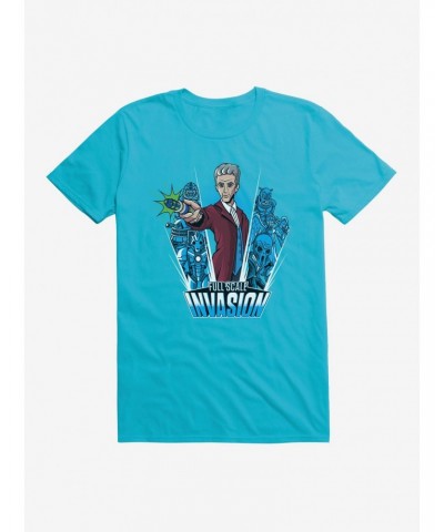 Doctor Who Twelfth Doctor Full Scale Invasion Cartoon T-Shirt $10.99 T-Shirts