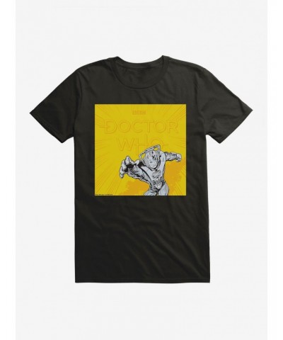 Doctor Who Cybermen Yellow Logo T-Shirt $9.32 T-Shirts