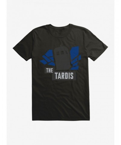 Doctor Who TARDIS Script Silhouette T-Shirt $10.52 T-Shirts