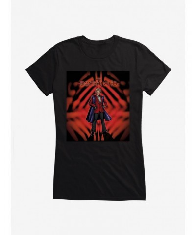 Doctor Who The Third Doctor Time Warp Girls T-Shirt $8.72 T-Shirts