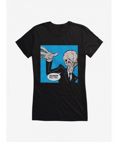 Doctor Who Silence Will Fall Pop Art Girls T-Shirt $9.21 T-Shirts