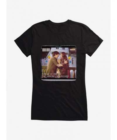 Doctor Who Eleventh Doctor And Pond Vampires Girls T-Shirt $8.96 T-Shirts
