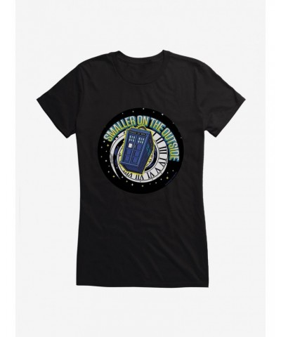 Doctor Who TARDIS Smaller On The Outside Girls T-Shirt $8.72 T-Shirts