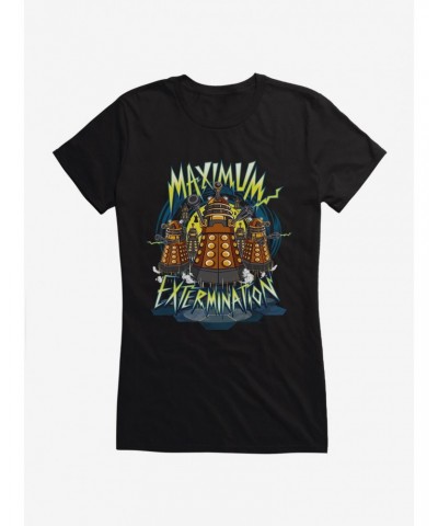 Doctor Who Maximum Extermination Girls T-Shirt $11.70 T-Shirts